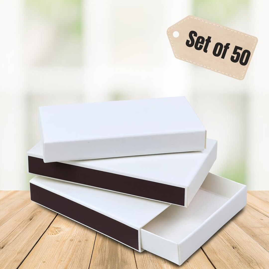 50 Blank White Matchboxes With Striker: DIY Craft & Party Favors - Etsy