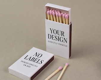 Personalized Matchboxes with Your Design or Logo, Direct Print Wedding Matches, Wedding & Party Favors