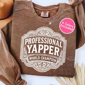 Yapper Lustiger Western PNG, Smart Ass SVG, trendiges sarkastisches Humor Sublimationsdesign, Snarky Country Erwachsene PNG, frecher Südhut Aufnäher Aufnäher svg