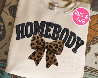 Faux Yarn Homebody PNG SVG, Trendy 3D Crochet Png, Knitted Shirt Png, Embroidered Girly Womens Png, Homebody Club PNG, Trending Everyday Png