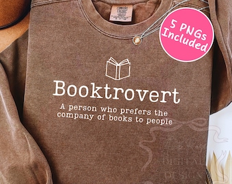 Booktrovert PNG, leesgrage citaat SVG, retro boekenliefhebber sublimatieontwerp, vintage boekenwurm SVG, trendy lezing png, preppy reader shirtbestand