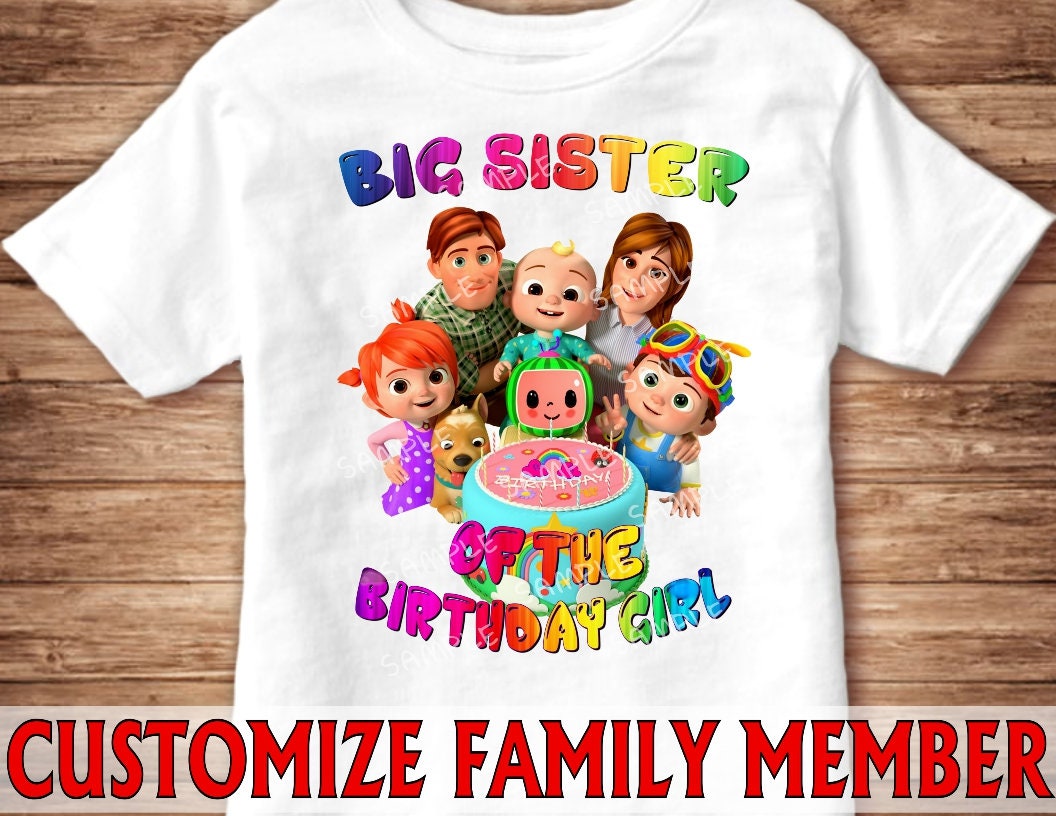 Cocomelon. Big Sister Digital File Cocomelon Iron on | Etsy