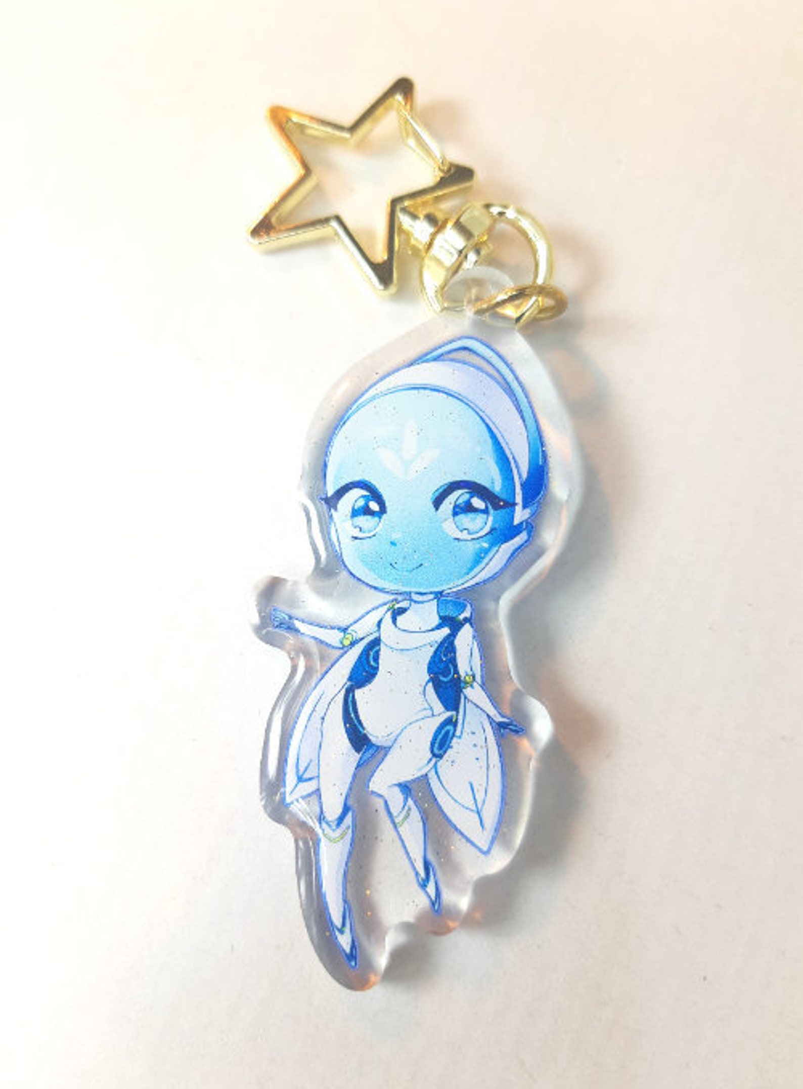 Overwatch Echo Keychain Acrylic Charm Etsy