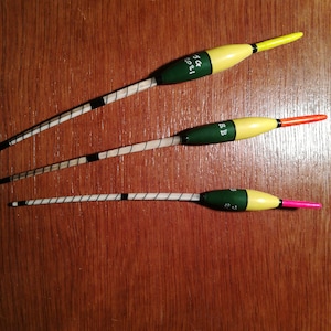 Set Di 5 Galleggianti Da Pesca, Realizzati In Legno Di Balsa Per - Foto 9