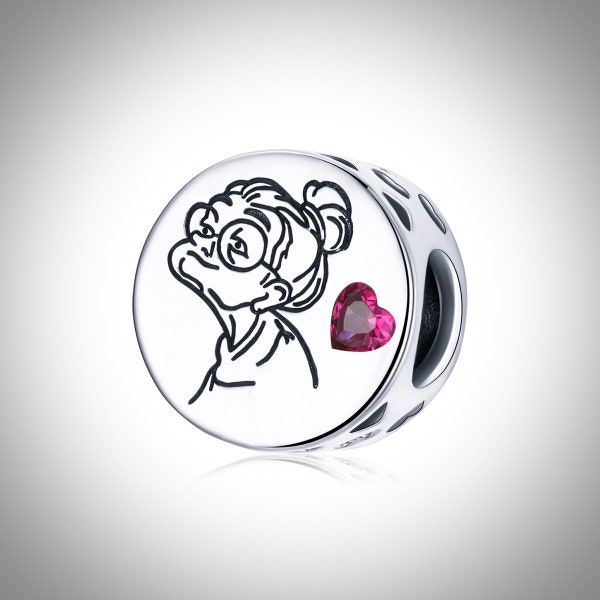 I Love You Grandma Charm, 100% 925 Sterling Silver, Cubic Zirconia, Charm For Bracelet, Gift For Grandma, Mother's Day Gift