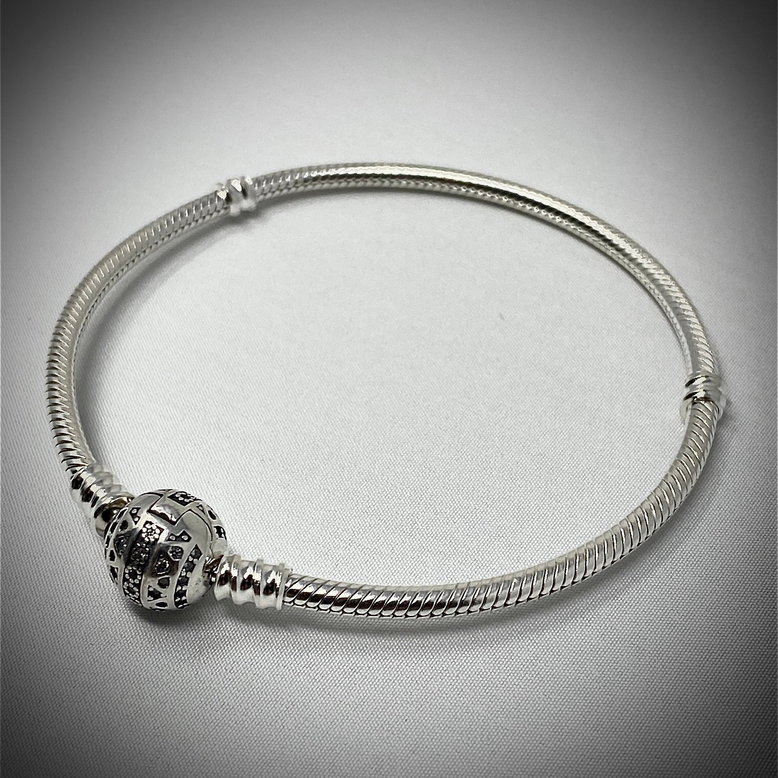 Pandora Style Bracelet 925 Sterling Silver Bracelet for Etsy