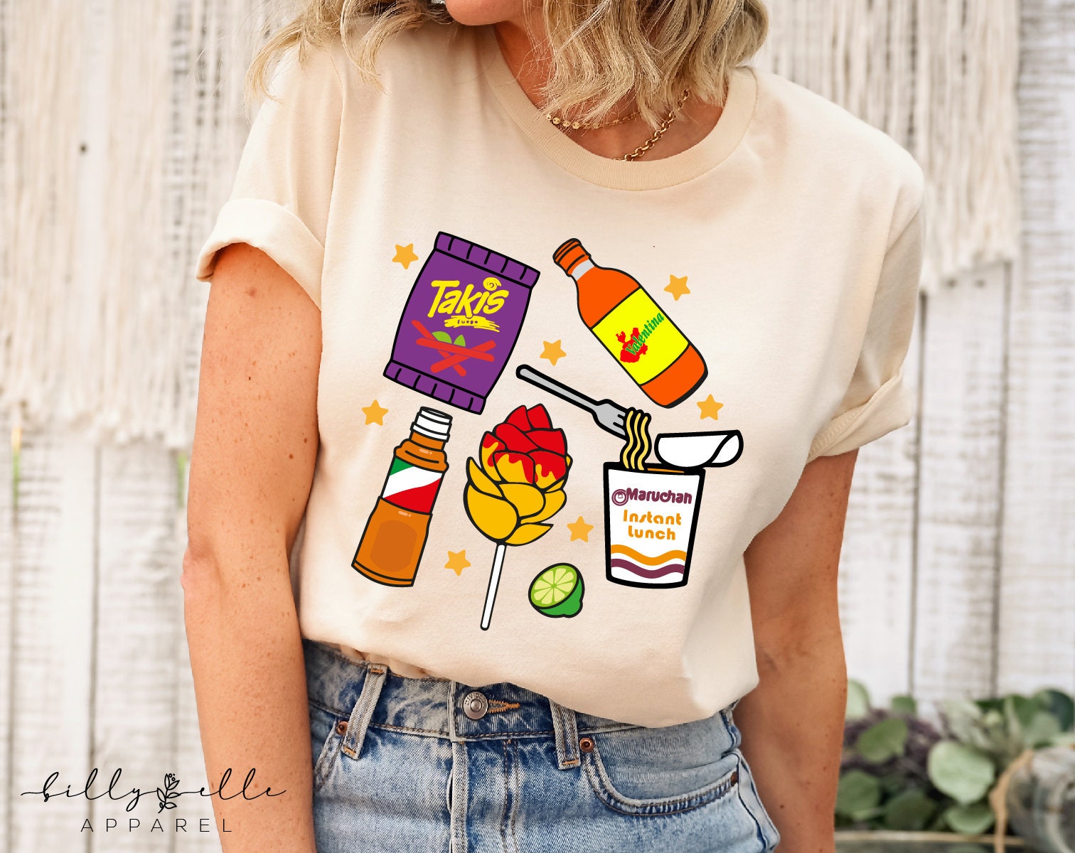 Mexican Snacks Tshirt Takis Salsa Valentina Tajin Etsy