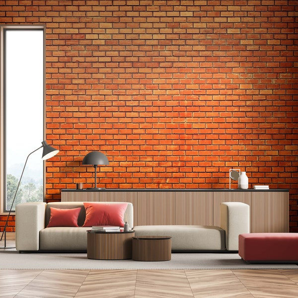 Brick Wallpaper Etsy