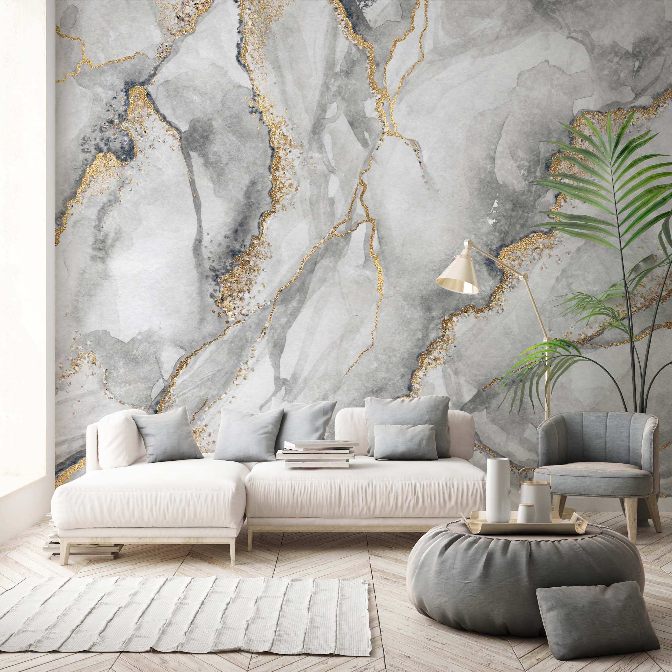 Gray Marble Golden Look Marble Wallpaper Textured Wallpaper - Etsy Gray Marble Golden Look Marble Wallpaper Textured Wallpaper - Etsy