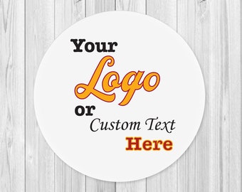 Custom Round Stickers | Round Labels | Custom Logo Labels | Custom Text | Personalized Stickers With Your Text, Image or Logo