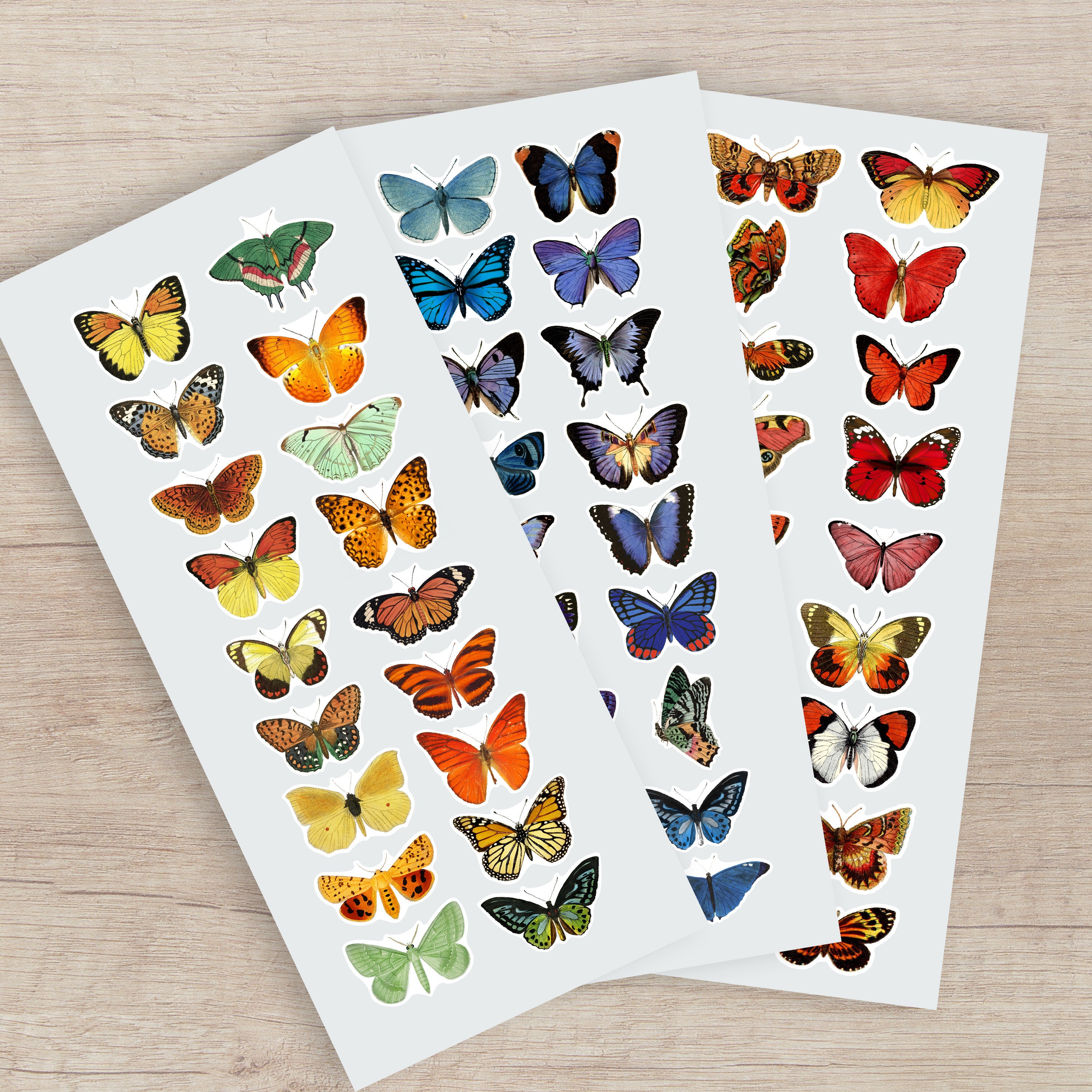 Vinyl Butterfly Stickers Waterproof Butterfly Stickers Etsy