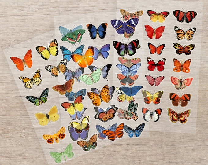 Butterfly Stickers | Butterfly Envelope Seals | Butterfly Planner ...