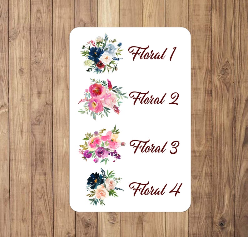 Floral Address Labels | Flower Address Sticker | Flowered Custom ...