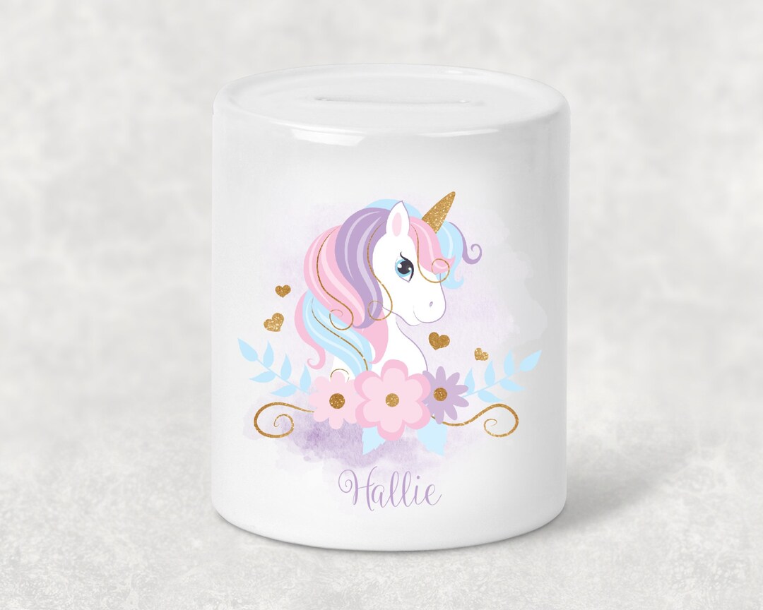 Unicorn Money Box Gift Unicorn Birthday Present Moneybox Etsy