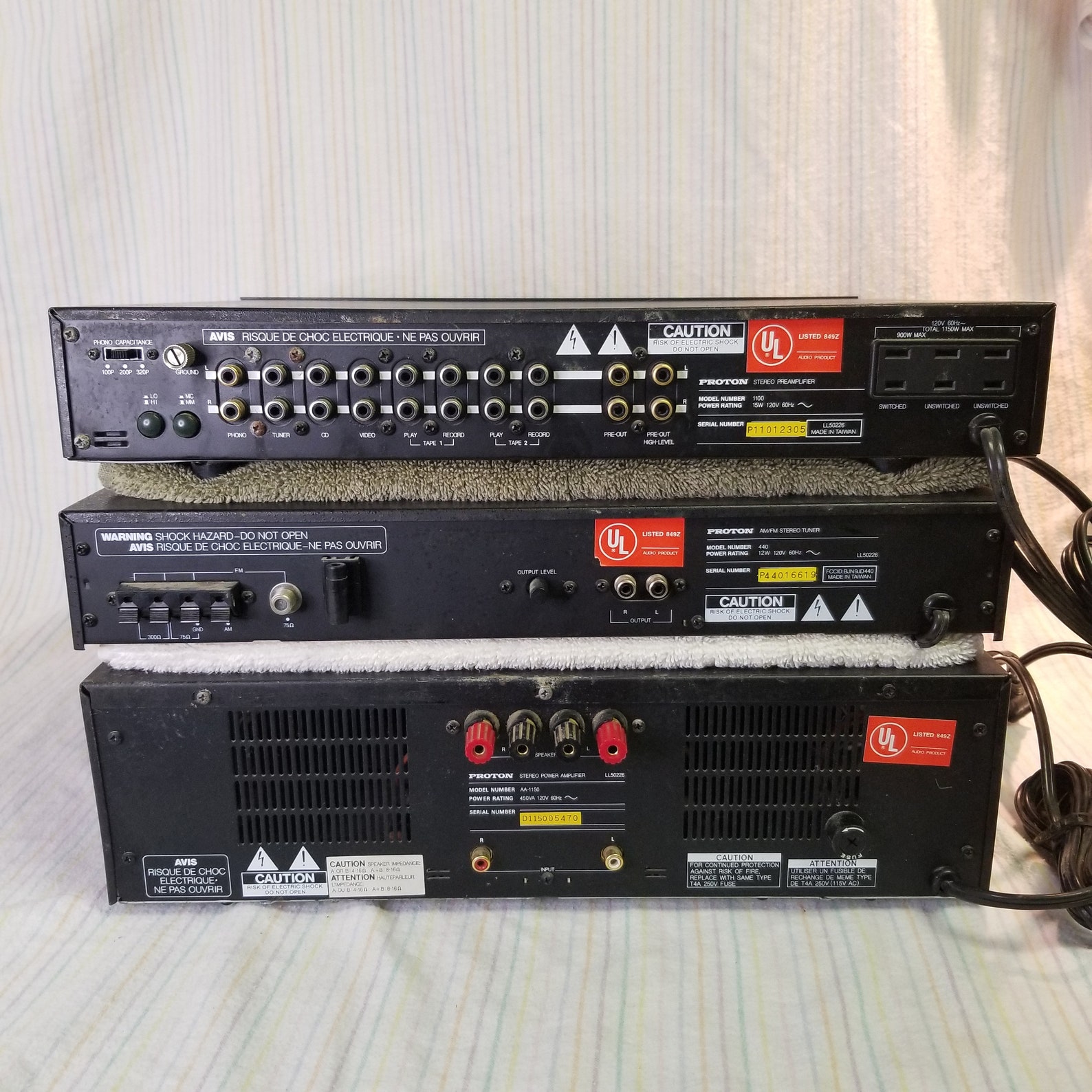 Working 1980s Proton Audio System 1100 Preamplifier AA1150 Etsy