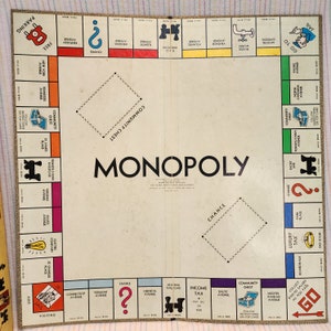 1946 Vintage Parker Brothers Monopoly Board Game W/ Original - Etsy