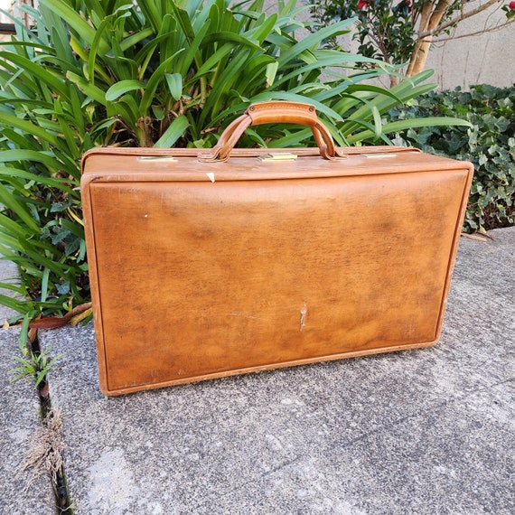 Vintage Hartmann Luggage Brown Belting Leather Briefcase