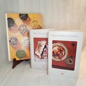Vintage 1969 Time Life &quot;Foods of the World&quot; Book Trio Germany, Middle East, and India Recipe Cookbooks