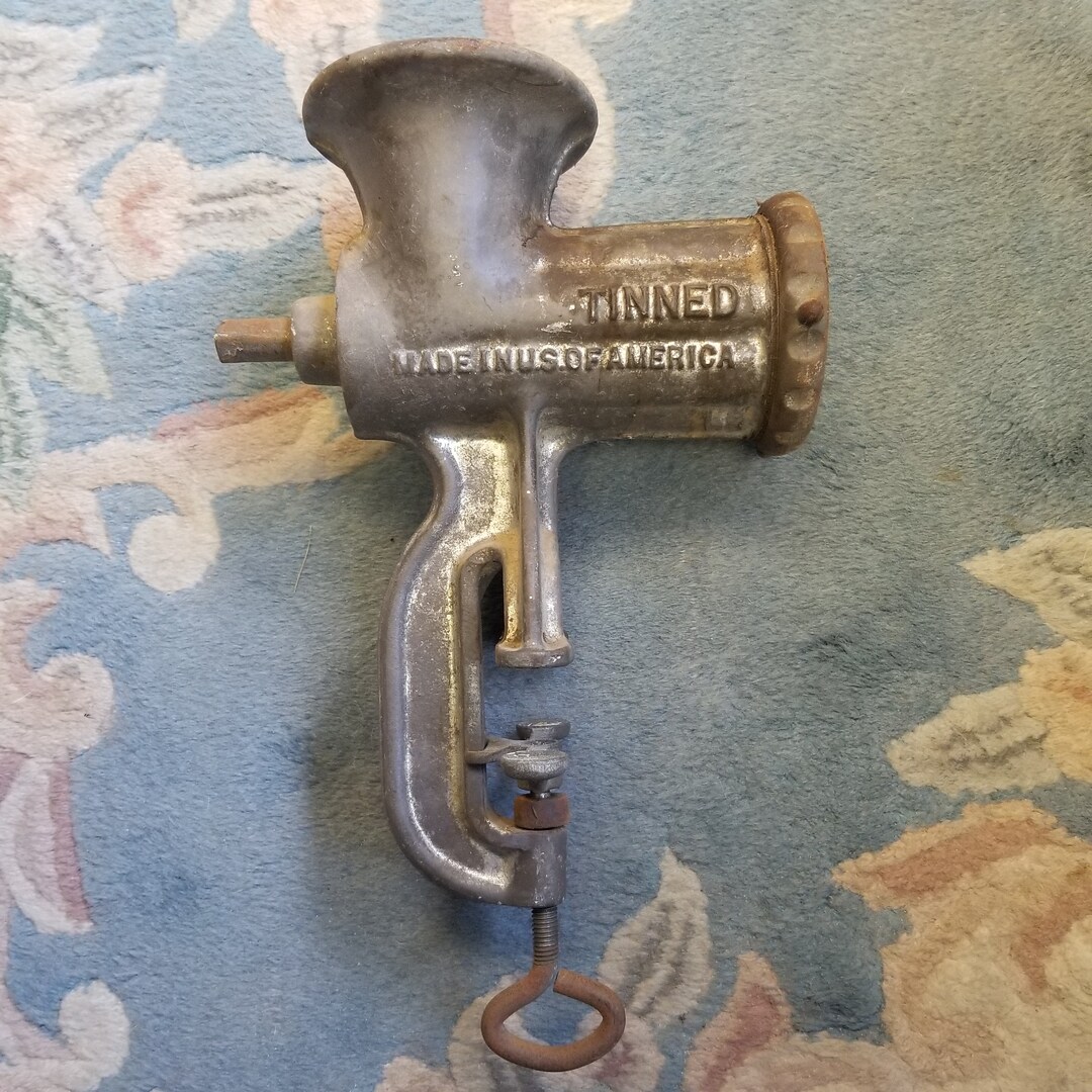 Antique Enterprise Tinned Meat Chopper Grinder No. 10 missing Handle