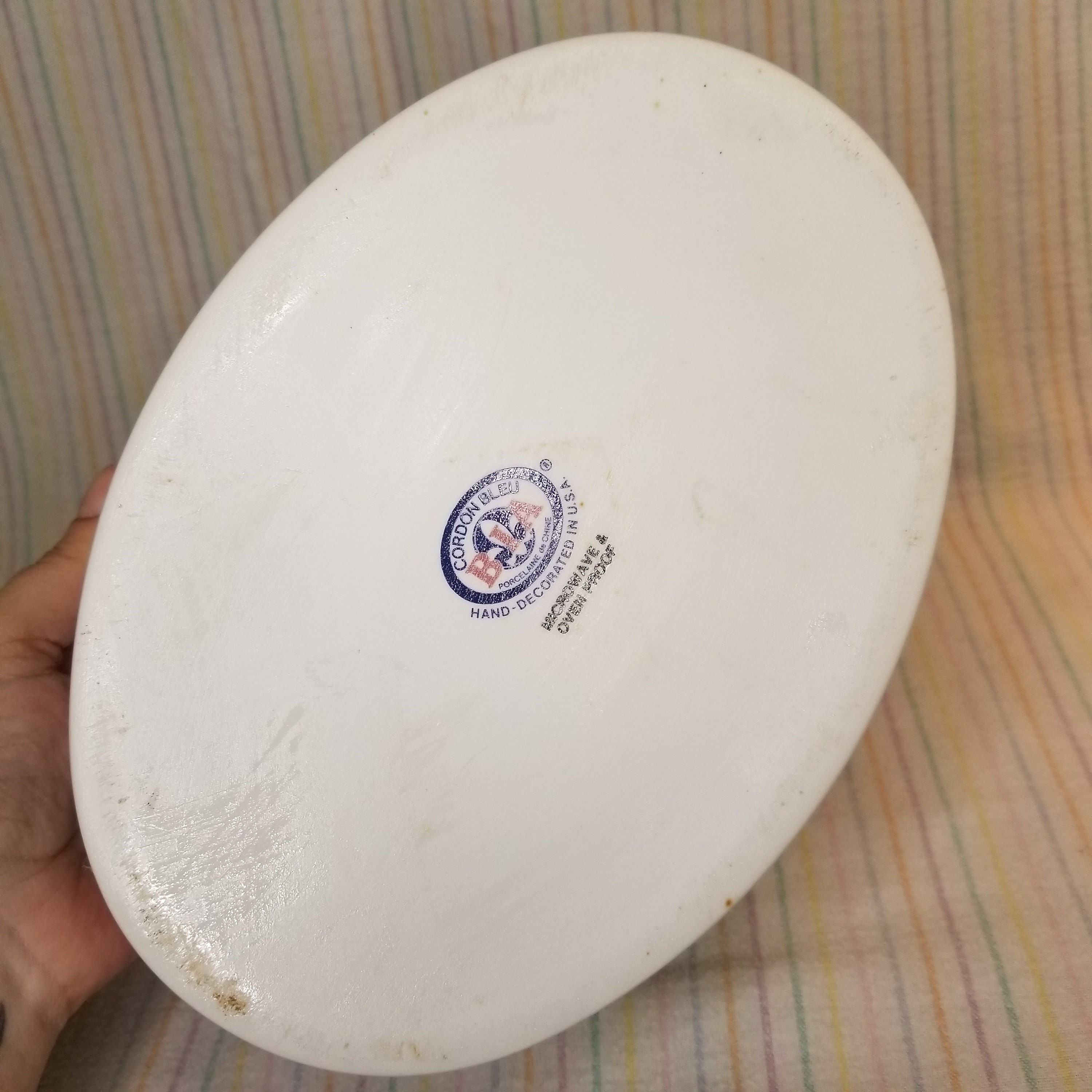 Oval Casserole Baking Dish Floral Duck Lid Floral Bakeware Made in