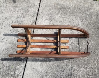 Davos wooden sledge sled ソリ vintage Sledge 
