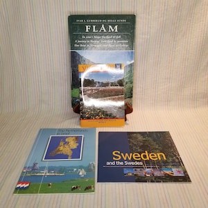 Vintage Travel Guides The Netherlands Vigeland Sculpture Park Oslo Norway Sweden Full-Color Softcover Hardcover Books 1990s