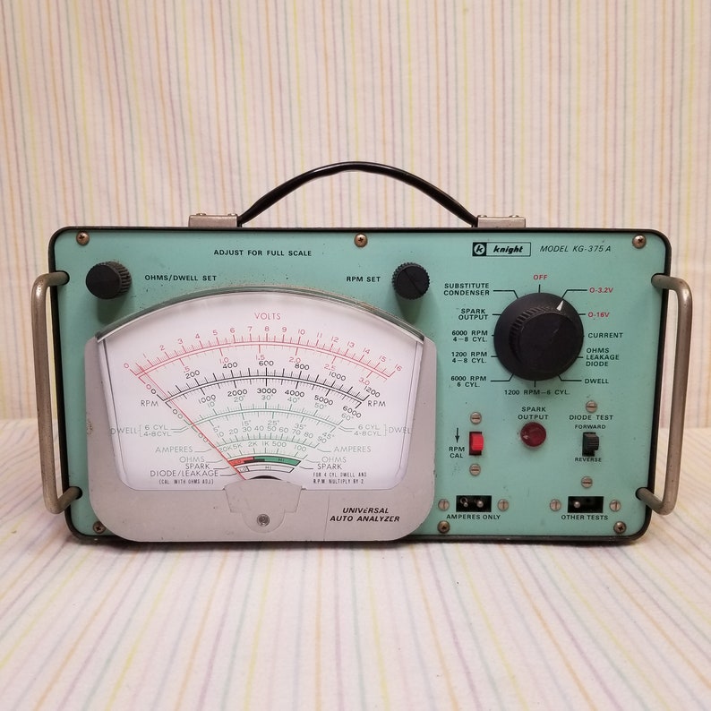Vintage Knight Model KG375A Universal Auto Engine Analyzer Tester
