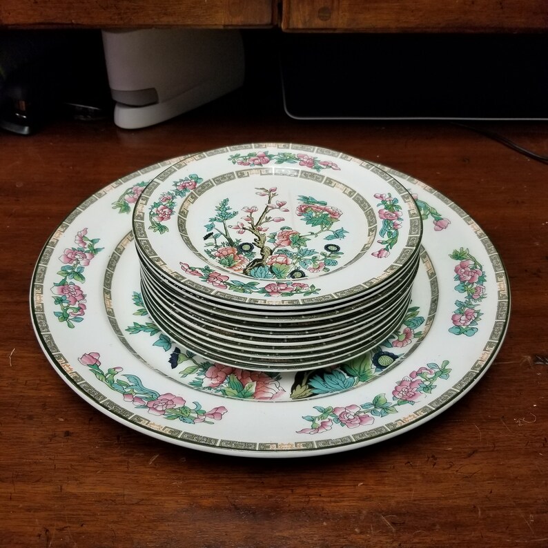 1945 Vintage John Maddock & Sons Vitreous Indian Tree Serving Platter