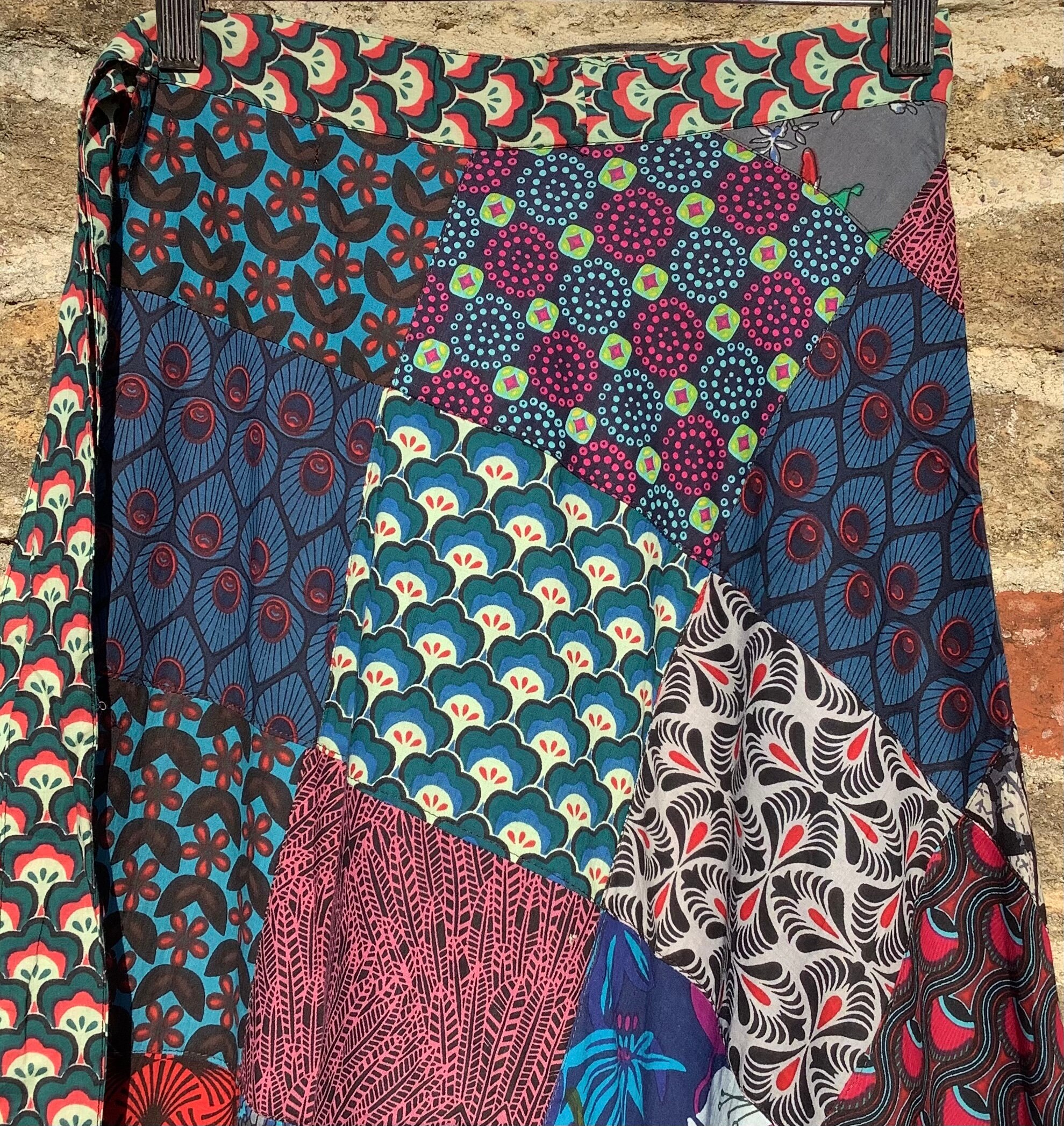 Layla Boho Patchwork Maxi Skirt main image 0