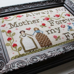 Nieuw! New York Dreamer -My Mother My Friend -Cross Stitch chart perfect voor Moederdag cadeau -patroon, bloemen, naaien, lente, mei, liefde,