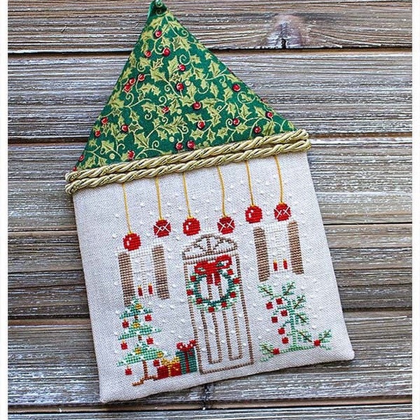 Kit de broderie au point de croix La maison pour Noël par New York Dreamer. Maison, saison, Noël, hiver, décembre, maison, débutant