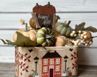 New! “Autumn in a Box" by New York Dreamer - Cross Stitch Pattern - New Cross Stitch - Fall Cross Stitch -Counted Cross Stitch - Pumpkins