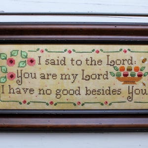 Nieuw! "You are my Lord" New York Dreamer-kruissteekkaart, patroon, bijbelstudie, bijbelverzen, religieus, liefde, huizen, kerk, bloemen