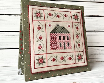 New! "Home Sweet Saltbox Home” by New York Dreamer - Cross Stitch Pattern - New Cross Stitch - Fall Cross Stitch ~ Counted Cross Stitch