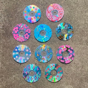 10 pack painted CD's for room decor