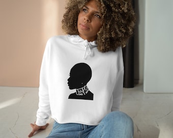 Black Woman Hoodie Afro American Black woman Crop Hoodie Cicely Tyson Just As I Am African American Afro gifts