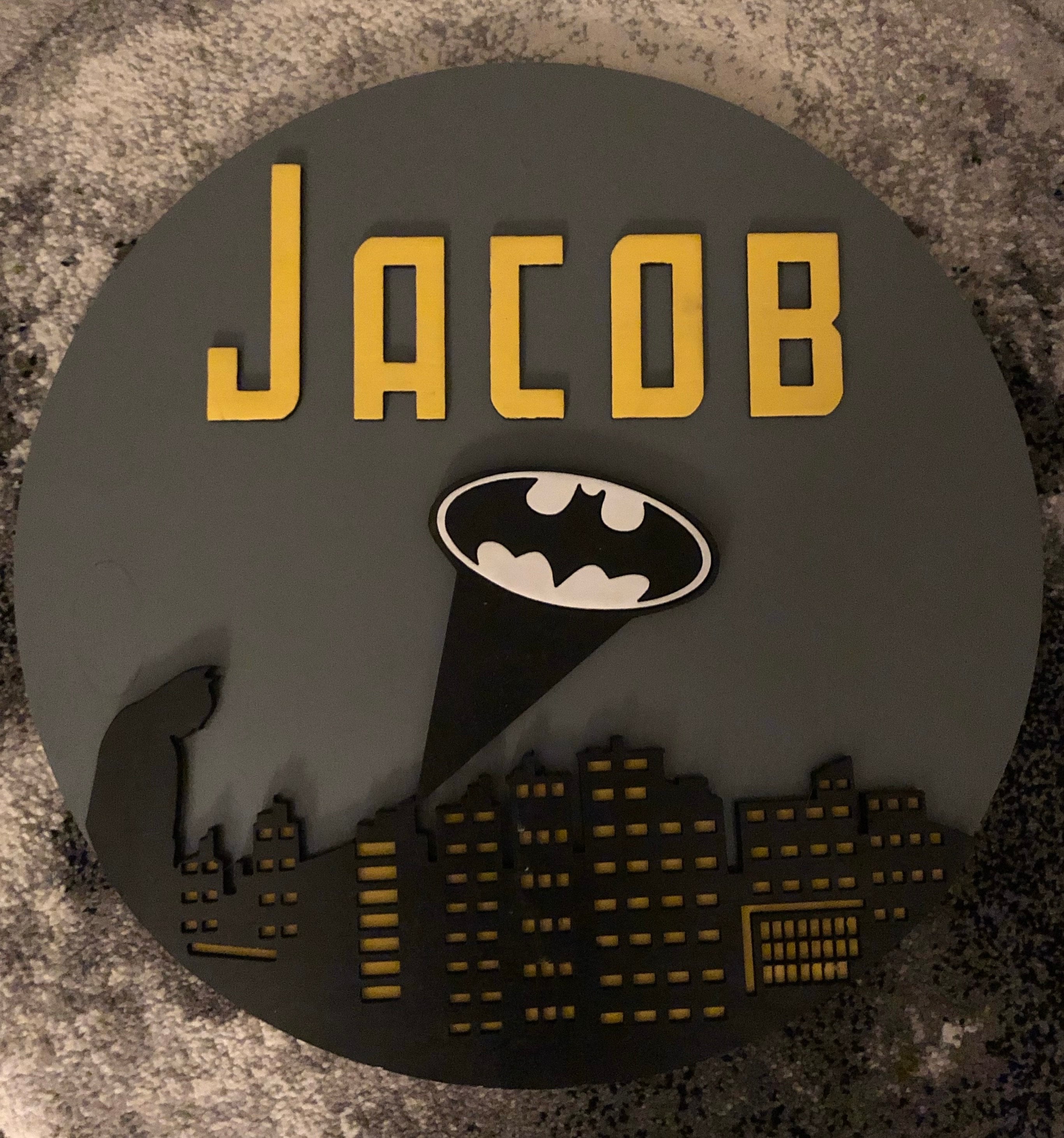 Batman Themed Nursery Sign - Etsy