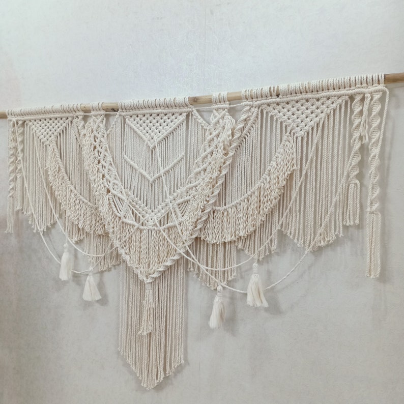 Large Macrame Headboard Wall Art Decoration Boho Bedroom Etsy