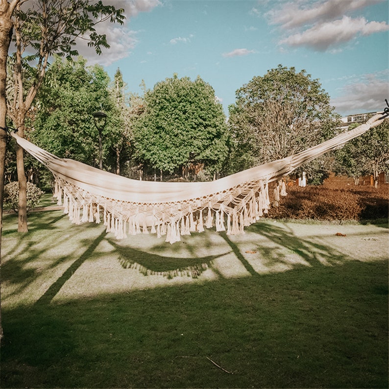 Large Outdoor Macrame Hammockboho Style Hammock Made by Etsy