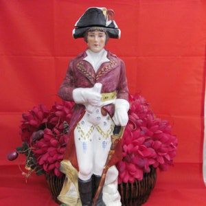 Grenadier Spirits, Jean Lannes, Bottle, Decanter, January 1970, Arnart Imports, Napoleon General, Porcelain, Hand Painted, Collectible