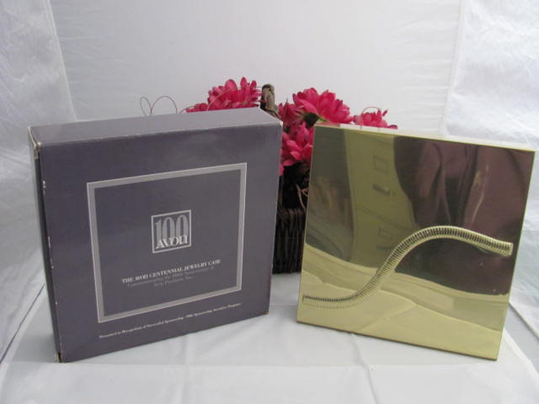Avon Reps Case Avon, Centennial, Jewelry Case, Representative, Award, 1986, Gold ...