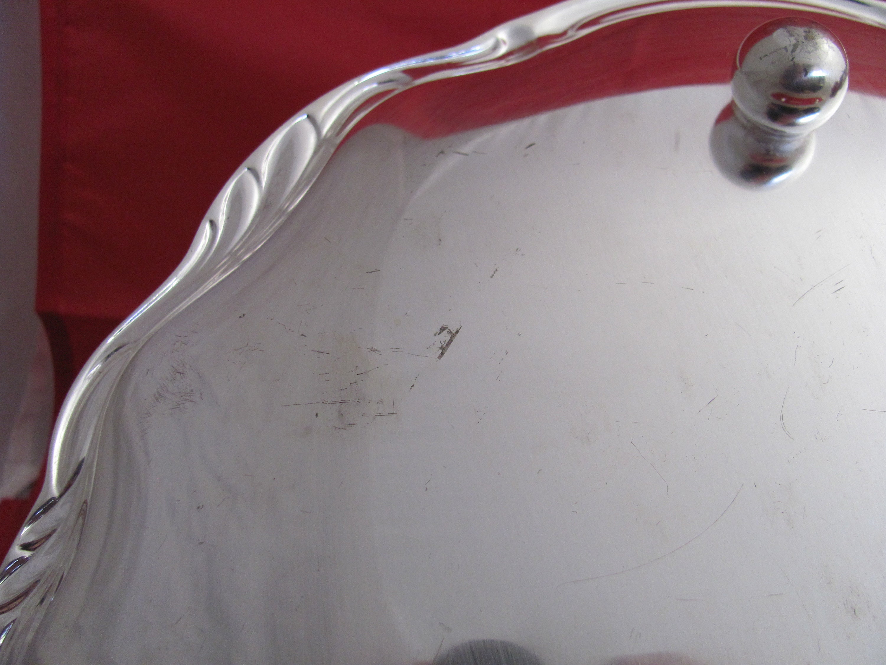 Vintage Ikora Tray Silver Plated Holloware 12 Inch Round Etsy