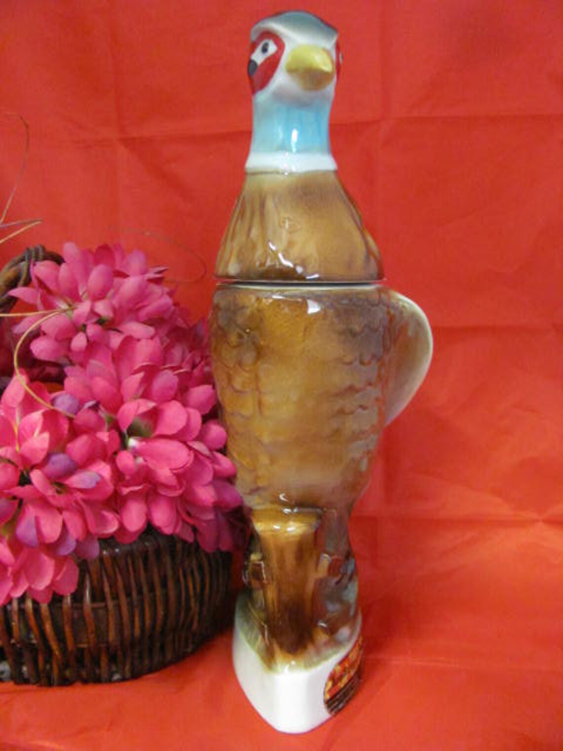 Jim Beam Bird Pheasant Bottle Bourbon Whiskey Decanter Etsy