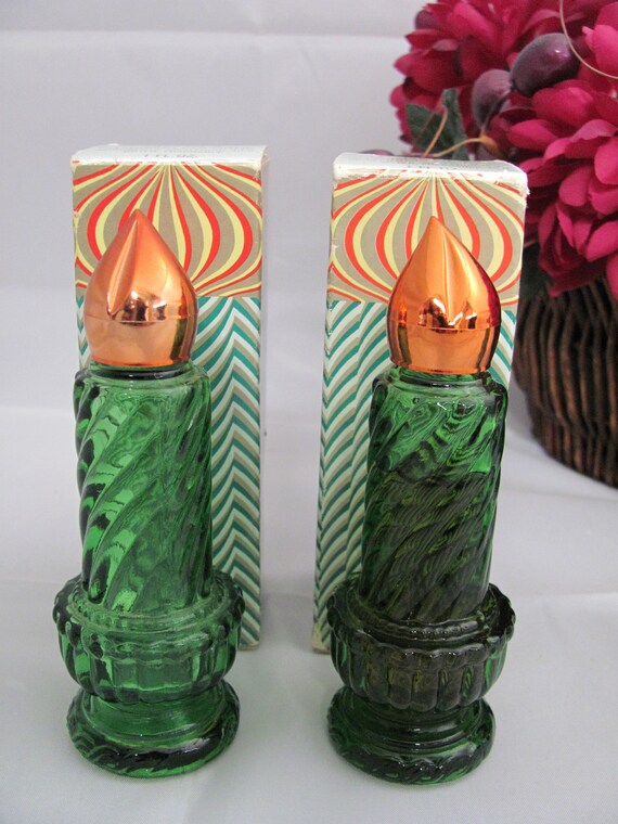 工芸品 AVON Xmas candle type perfume bottle Vintage - Avon - Christmas - Candle - Shape - Perfume Bottle