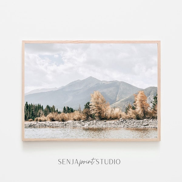 Mountain Lake Photograph | Fall Trees Art Print | Frisco Colorado Print | Calming Wall Decor