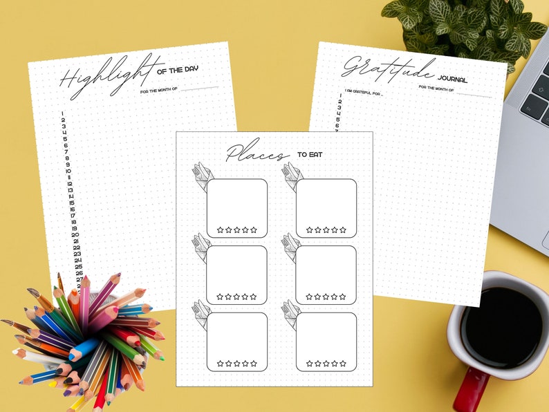 Monthly Trackers Bundle PRINTABLE A5 Journal Pages Value Pack - Etsy