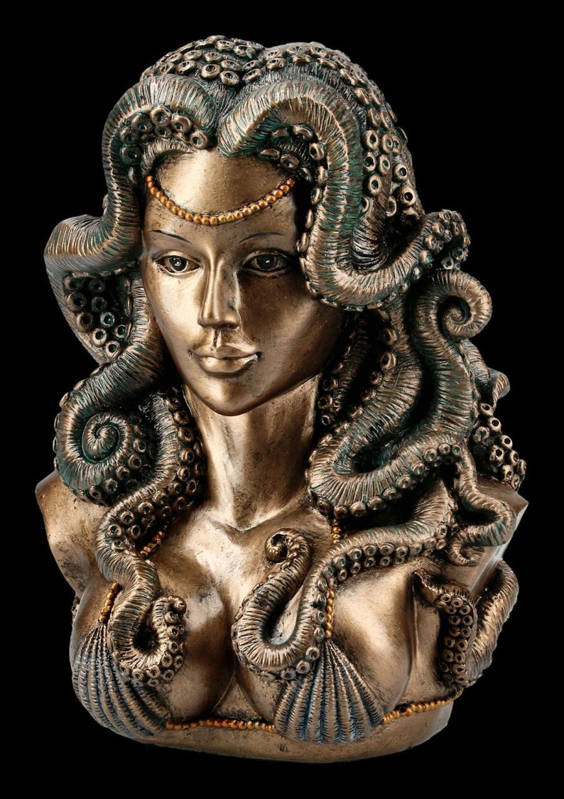 morrigan goddess witch goddess witch doll, Seductress Goddess Cecaelia Kraken goddess and god witch art doll goddess statue goddess