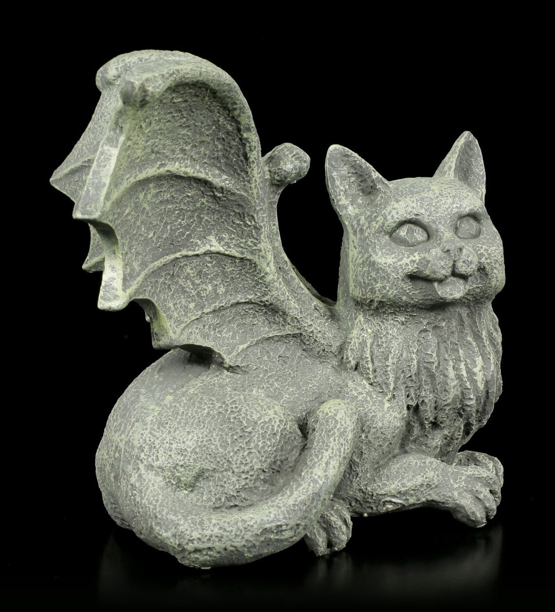 winged cat gargoyle statue