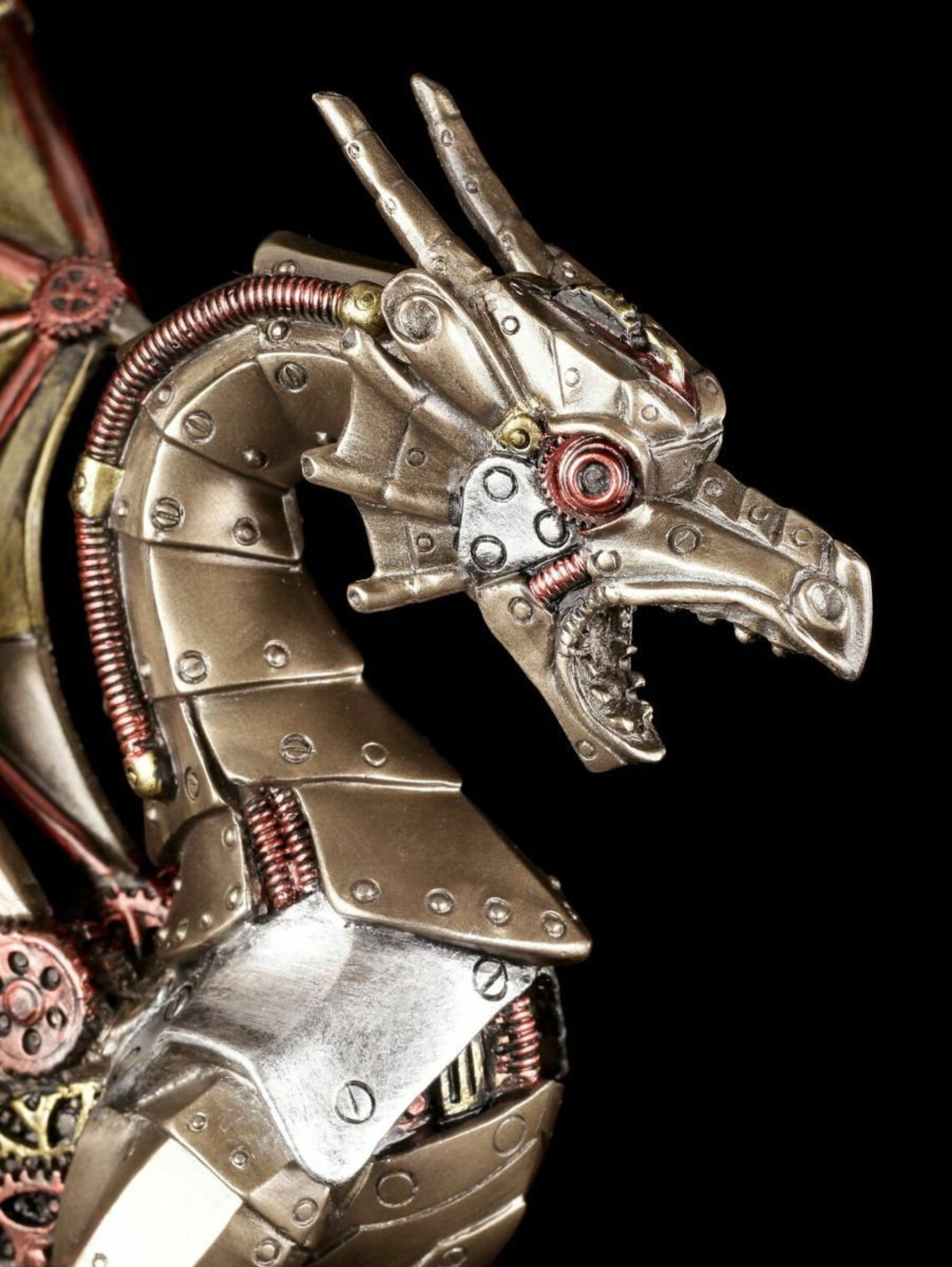 Mechanical Gear Dragon Sitting Holding Sphere steampunk Etsy