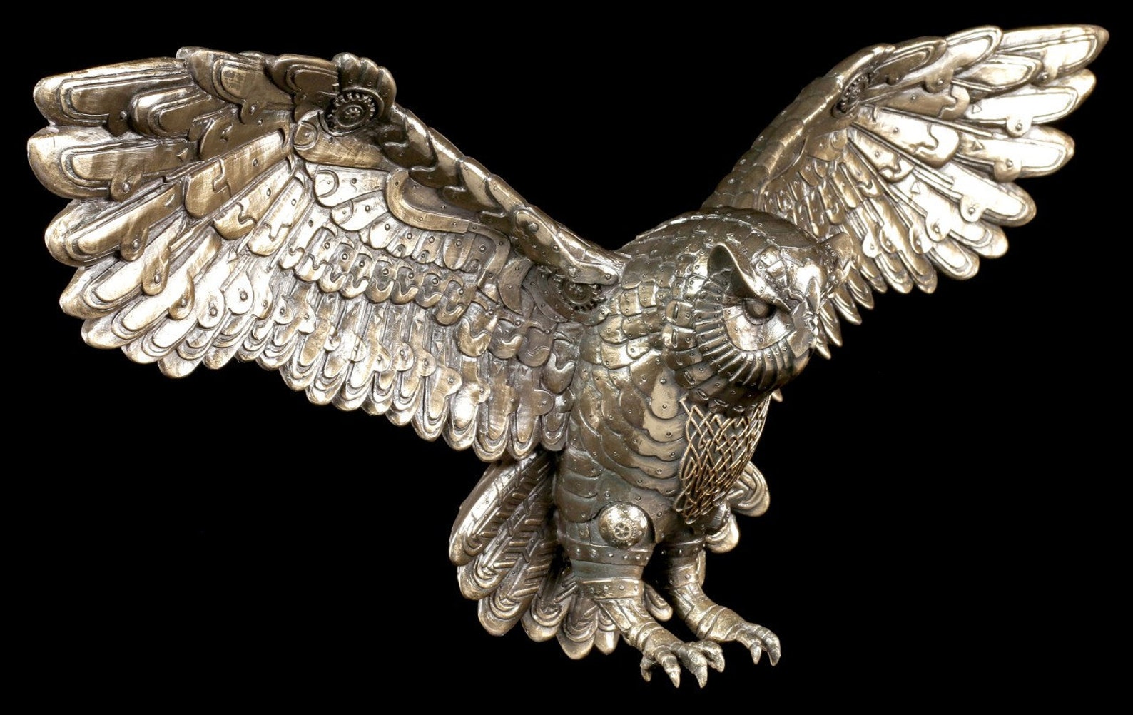 Flying Owl Wall Plaqueoutside ornament Barn Owl flying Barn Etsy